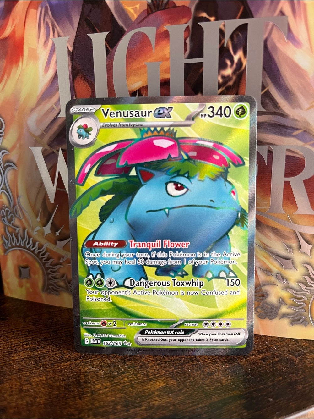 Venusaur ex Holographic Pokemon 151 Ultra Rare Card 182/165